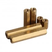 M6*15mm Hexagon Brass Cylinder Female/Female