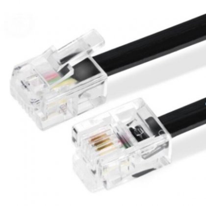 26AWG RJ11 4P4C 50CM Cable