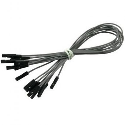 CAB_F-F 10pcs/set 25cm Female/Female Dupont Cable Grey For Breadboard