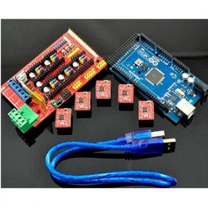 Reprap 3D Printer Full Set Kit Mega 2560 R3 + RAMPS 1.4 Controller + 5pcs A4988 Stepper Driver Module