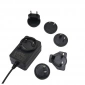 12v2a power adapter multi-function conversion head with European, American, British and Australian pins 24W