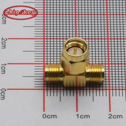 Splitter SMA-J Male(Needle Inside) to 2 SMA-K Female（Hole inside)