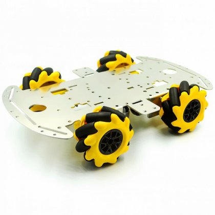 Mecanum wheel aluminum alloy car chassis/DIY ultrasonic intelligent obstacle avoidance car/4WD four-wheel drive chassis
