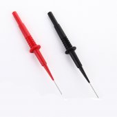 Multimeter probe 4mm banana jack test needle/probe extra-point very fine pierced steel needle