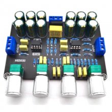 Audio HiFi Amprifier Dual NE5532 Tone Equalizer Preamp Stereo Preamplifier Board Treble Bass Tone Control Pre Amplifier