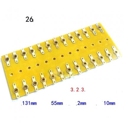 26-position 3.2 pure copper welding strip / Tag Board Terminal Strip for Guitar Tube Amp DIY Classic