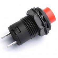 DS-428/DS425A/12mm Botton With Lock/Red 12mm Self Lock Switch