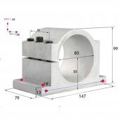 Motor Clamp Seat 80mm