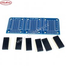 Triple Shield For WeMos D1 Mini Dua Sided Perf Board