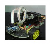 Remote control ultrasonic ranging car