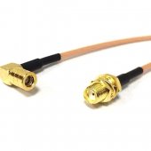 SMB Female inside Bend to SMA-K 15CM RG316 Cable