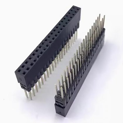 2*20P 2.54mm Female Header Total height Height 13.5mm+10mm=23.5mm