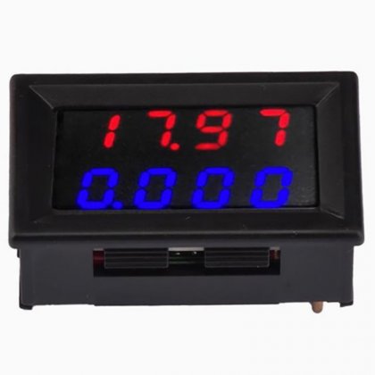 LED dual display digital meter with four digit display DC voltage and current meter, high-precision DC0-500V10A