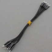 CAB_M-M 10pcs/set 30cm Male/Male Dupont Cable Black For Breadboard