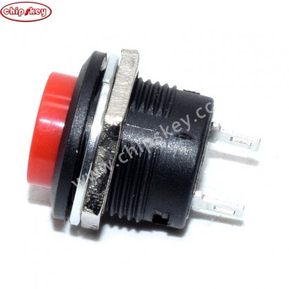 R13-507/16mm Botton/Red 16mm No Self Lock Switch