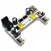 MINI USB , powered via USB and DC, 2-Way 5V / 3.3V Breadboard Power Module