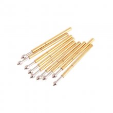 Gold Plated Spring Test Probe Pogo Pin 1.3mm Conical Head 1.0mm Thimble For Power Tool P75-E2