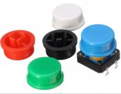 Plastic Tact Push Button B3F For 12*12*7.3 Tact Switch Red Yellow Blue Green White Black