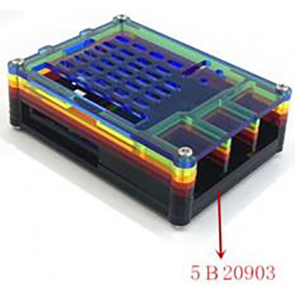 Raspberry PI 5B 10 layer rainbow Case 5B20903