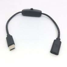 USB TYPE C male and female extension cable with switch indicator