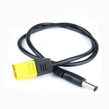 22AWG 45CM XT60 Male Bullet Connector To Male DC DC5525 Power Cable 5.5x2.5mm Adaptor For TS100 Electronic Soldering Iron