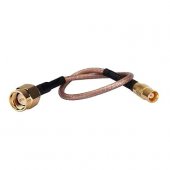 SMA-J Male inside to MCX-K Female inside 15CM RG316 Cable