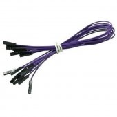 CAB_F-F 10pcs/set 10cm Female/Female Dupont Cable Purple For Breadboard