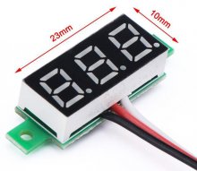 Blue 0.28 inch ultra-small digital DC voltage meter three-wire digital adjustable DC 0-100V