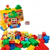 60pcs assembled plastic toy bricks children puzzle educational toys Compatible Lego