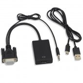 VGA TO HDMI USB power supply with audio