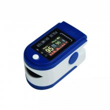 Finger clip pulse oximeter blood oxygen saturation heart rate monitoring 4-color display