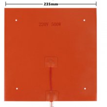 3D Printer Silicone Heating Pad 235x235mm 220V 500W Hot Bed For Ender 3 5 CR-10 10S Pro Heater Pad Plate Parts