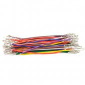 Wires with pre-crimped terminals 50-piece rainbow assortment F-F
