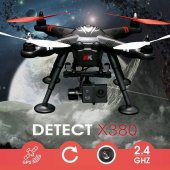 2.4G 4CH GPS detect quadcopter drone, long distance professional drone with HD camera X380 X380-A X380-B X380-C
