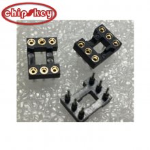 DIP-6P IC Block 6P, Round Foot IC Integrated Block, Chip Holder 6-Pin, Round Hole IC Socket 80pcs/Tube