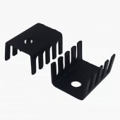 TO-220 Heat Sink Black TO220 19x15x10mm IC Heat Sink Aluminum Good
