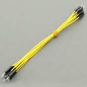 CAB_M-M 10pcs/set 20cm Male/Male Dupont Cable Yellow For Breadboard