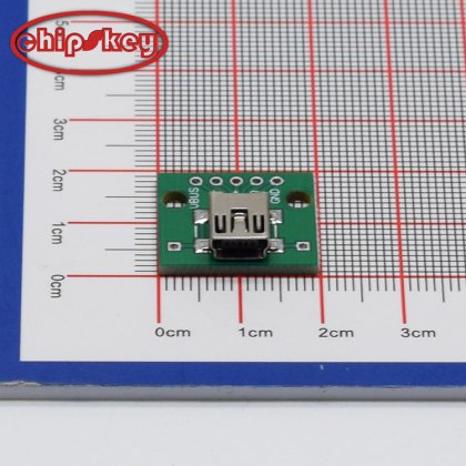 USB to DIP, female socket MINI5P patch to 2.54mm inline