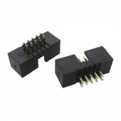 1.27mm 2x5 Pin 10 Pin DIP Male Shrouded PCB Box Header IDC Connector