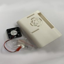 Transparent Oval Raspberry PI 4 ABS Case With Fan