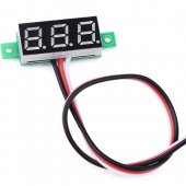 Yellow 0.28 inch ultra-small digital DC voltage meter three-wire digital adjustable DC 0-100V