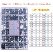 36Value x 1000pcs / DIP SMD Electrolytic Capacitors Assortment Kit 16V25V35V 50V 400V 1uF 2.2uF 4.7uF 10uF 33uF 47uF 100uF 220uF 470uF 1000uF 1500uF