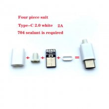 TYPE-C USB 3.0Plug Male connector With PCB 17pin welding Data OTG line interface DIY data cable accessories