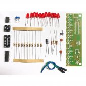 NE555 + CD4017 Practice Learing Kits LED Flashing Lights Module Electronic Suite LSD-10 3-4.5V DIY For Arduino