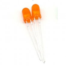 Orange to Orange F5 5mm LED Short Pins