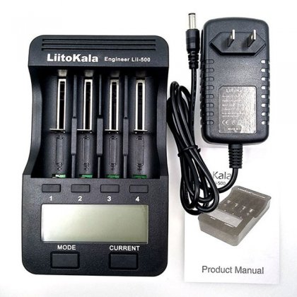 Liitokala Lii-500 NiMH Battery Charger 3.7V 18650 26650 1.2V AA AAA 5 V output LCD smart charger EUR