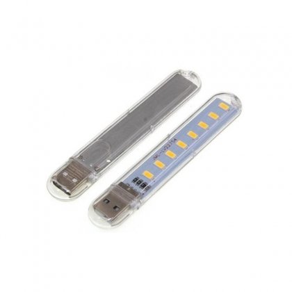 Warm White Light 8LEDs USB Night Light/ USB Computer Light