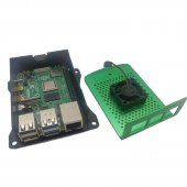 Raspberry pi 4 metal aluminum box with fan(black, green, siliver are available)