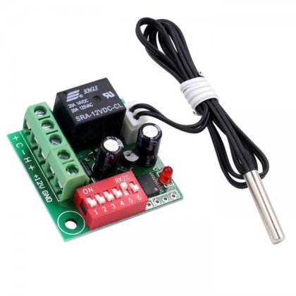 Digital Temperature Control Switch Thermostat Adjustable Thermostat Temperature Switch DC 12V Cooling Controller XH-W1701