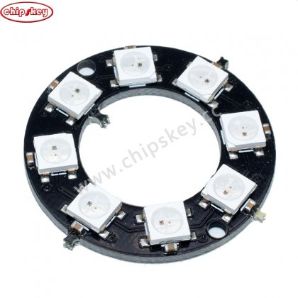 8 WS2812 5050 RGB LED Ring